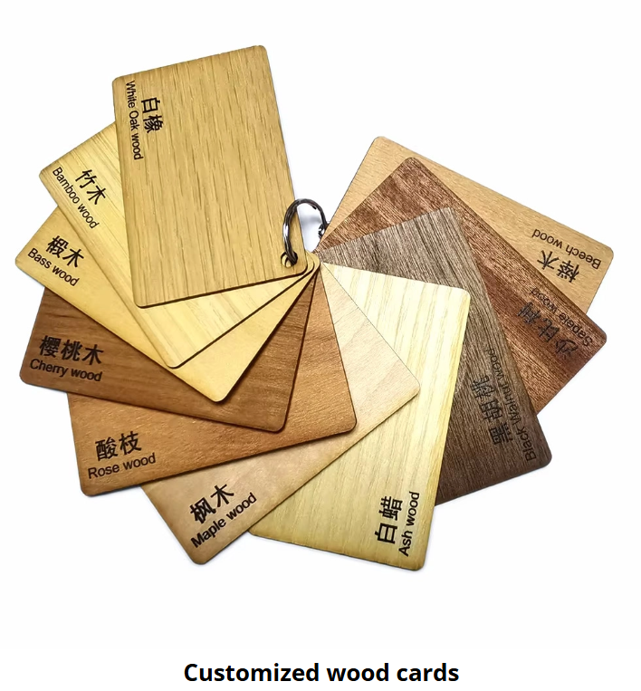 Eco-friendly Customized Printing Bamboo Wooden NFC Card