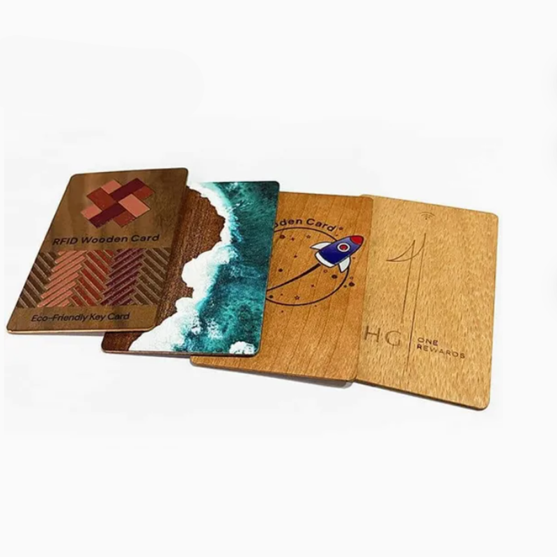 Eco-friendly Customized Printing Bamboo Wooden NFC Card