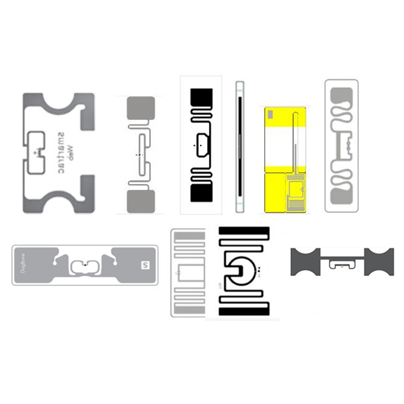 Customized RFID Tag Anti-counterfeiting Anti-theft Label Dry Inlay Sheet 869–915MHz UHF dry inlay 13.56MHz HF dry inlay 125kHz RFID inlay