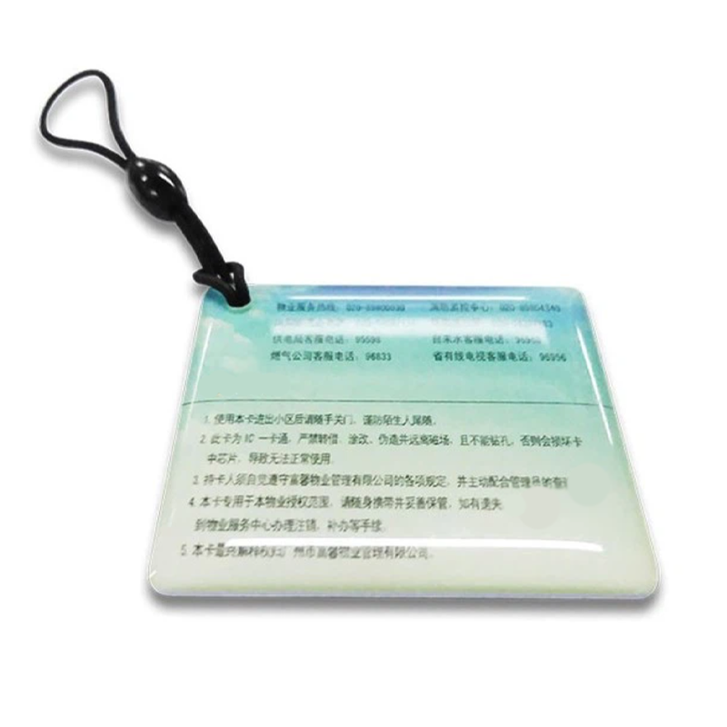 RFID Smart Card Waterproof NFC Tag Custom Logo NFC Epoxy Tags/Key Chain